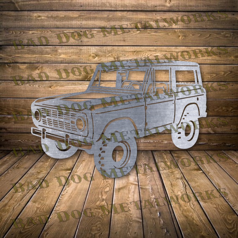 1968 Ford Bronco Approach - Dxf and Svg