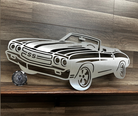 1970 Chevelle SS Convertible Metal Art