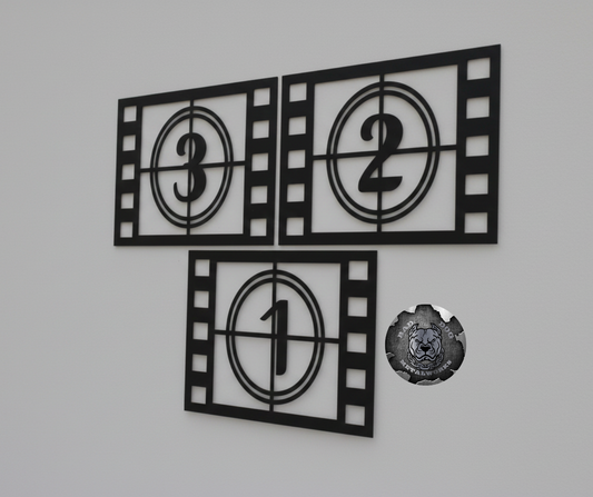 Three Piece Film Countdown Strips