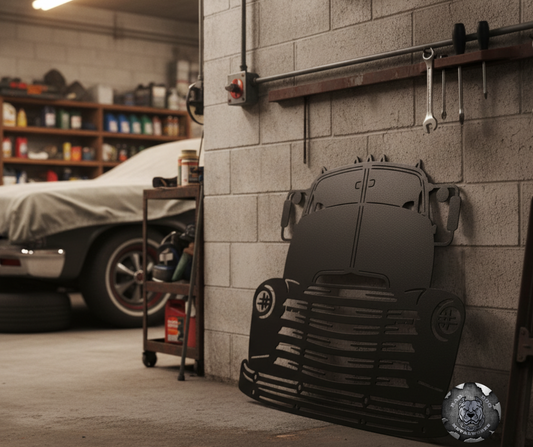 1948 Chevrolet COE Front End Metal Art