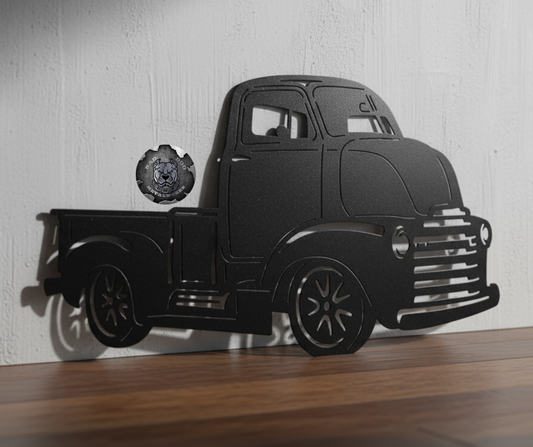1950 Chevrolet COE Front End Metal Art