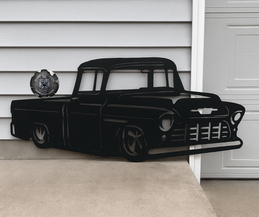 1955 Chevy Cameo Metal Art