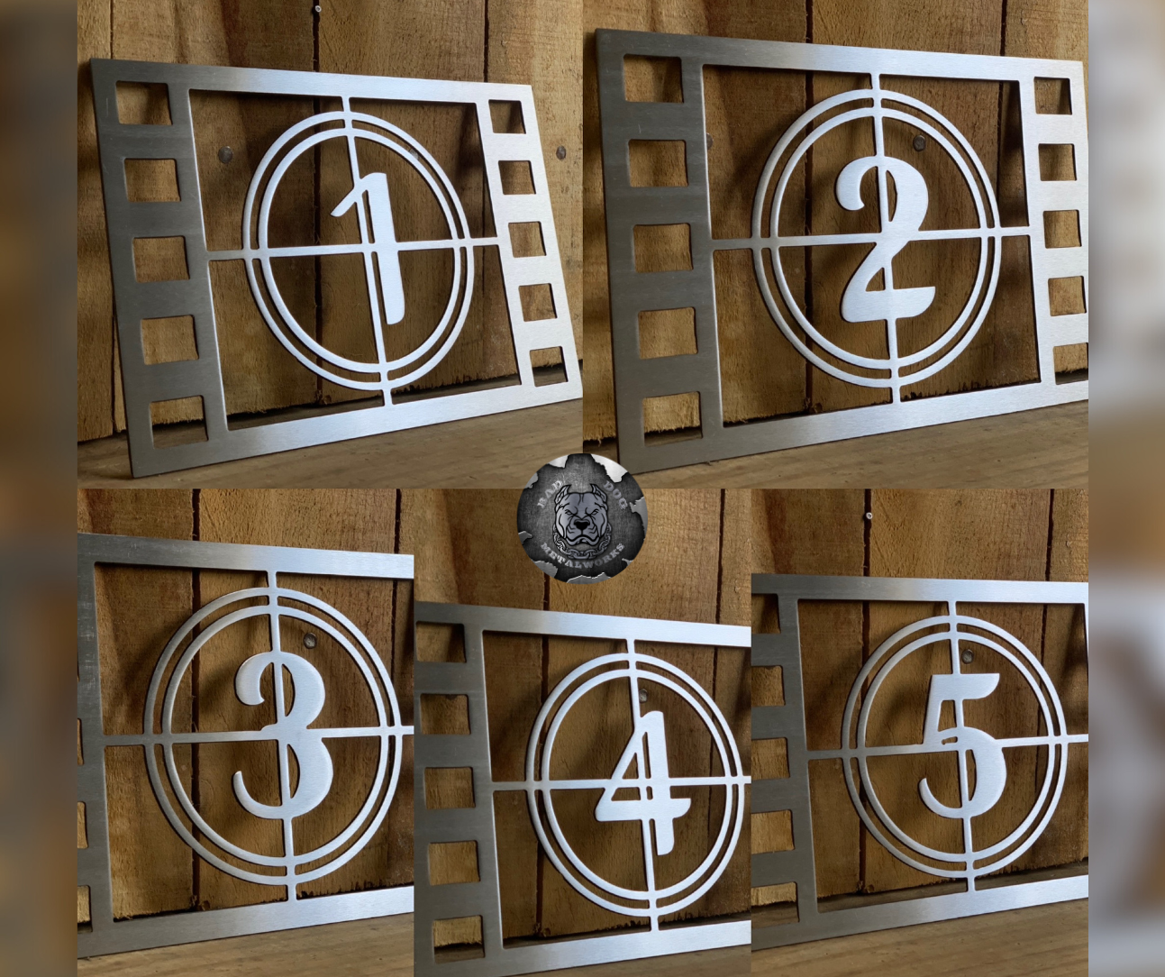 Five Piece Film Countdown Strips