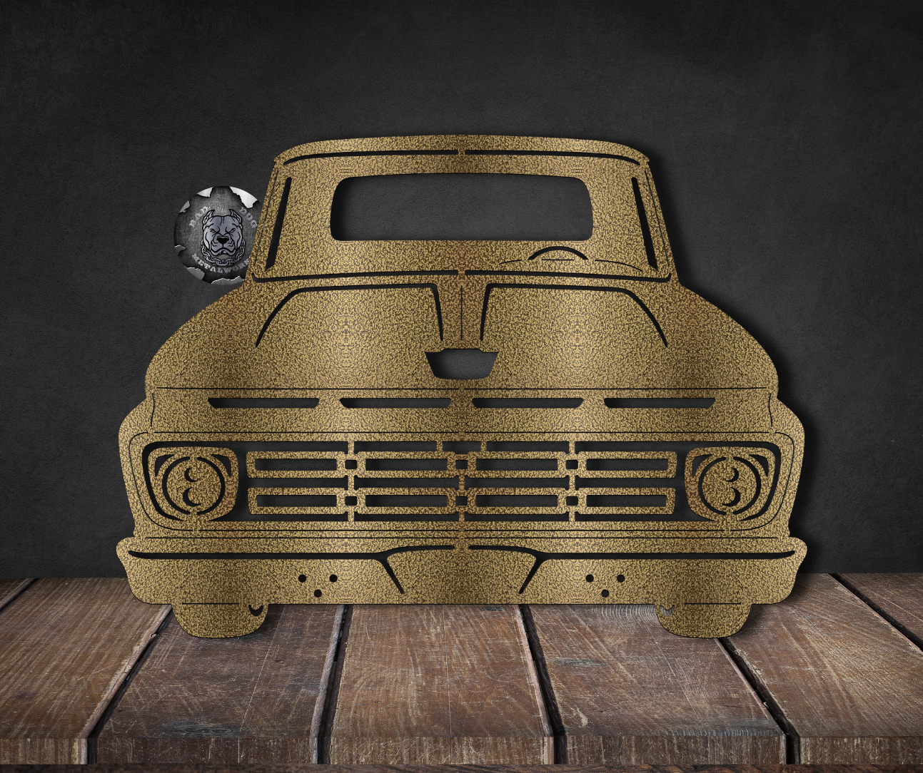 1961 Ford Pickup Truck Metal Art