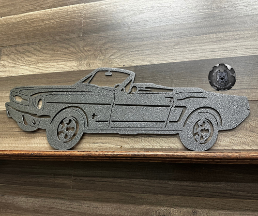 1965 Mustang Convertible Metal Art