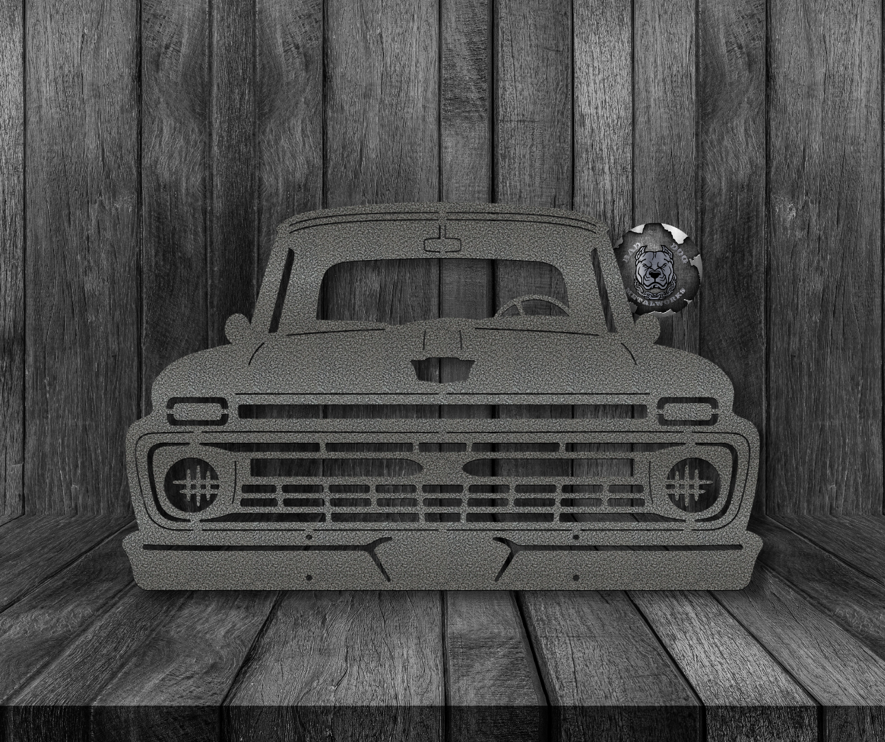 1966 Ford Truck Front End Metal Art