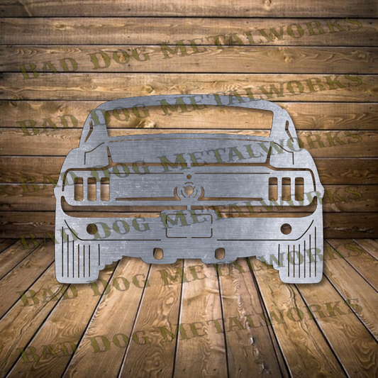 1967 Mustang Rear View - Dxf and Svg