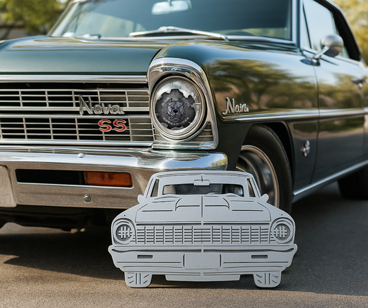 1967 Chevy Nova Front End Metal Art