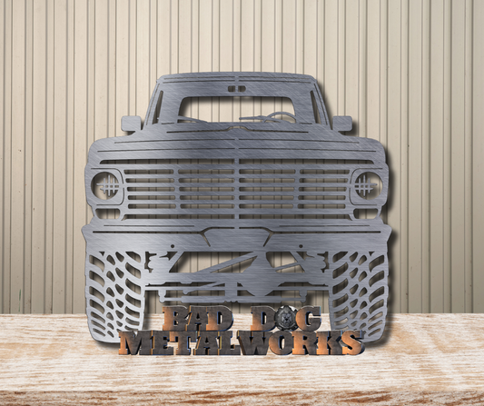 1967 Ford 4x4 Pickup Truck Metal Art