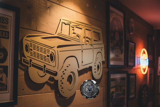 1968 Ford Bronco Approach Metal Art