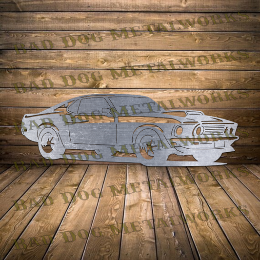 1969 Mustang Fastback - Dxf and Svg