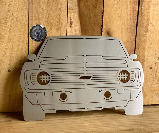 1969 Camaro Front End Metal Art
