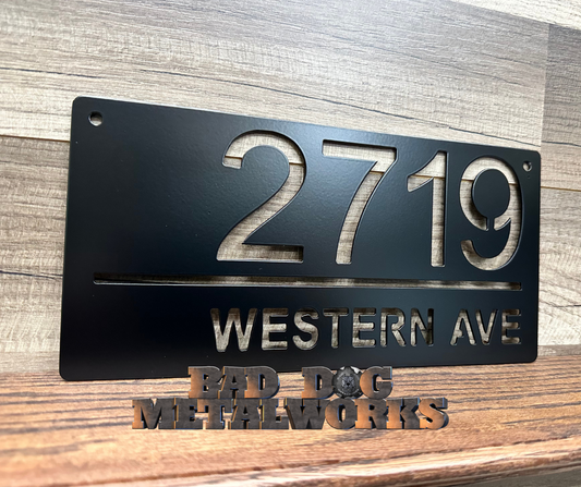Simple Address Plaque