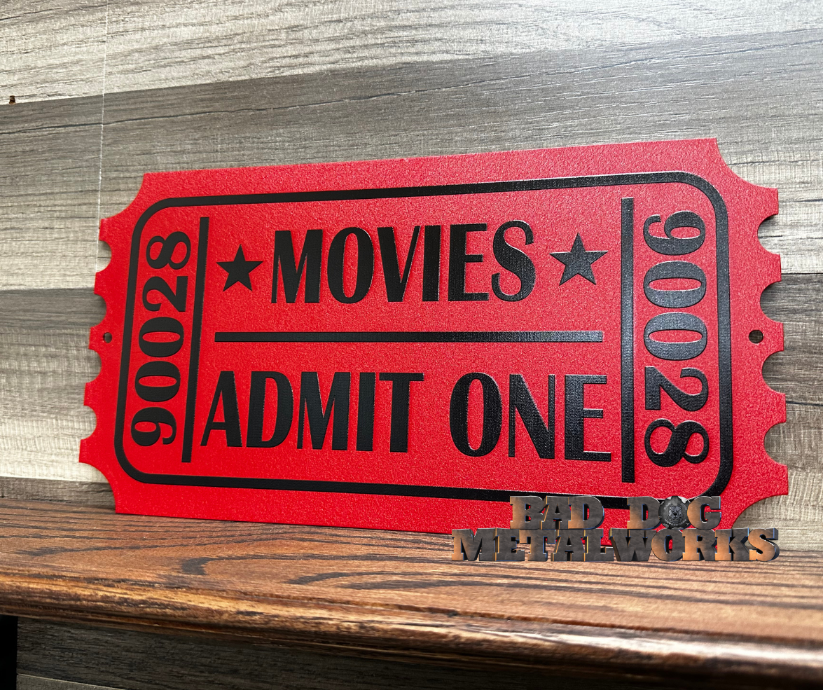 Admit One Movie Ticket
