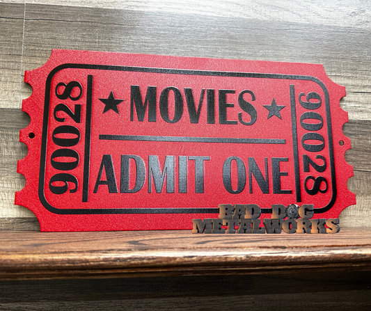 Admit One Movie Ticket