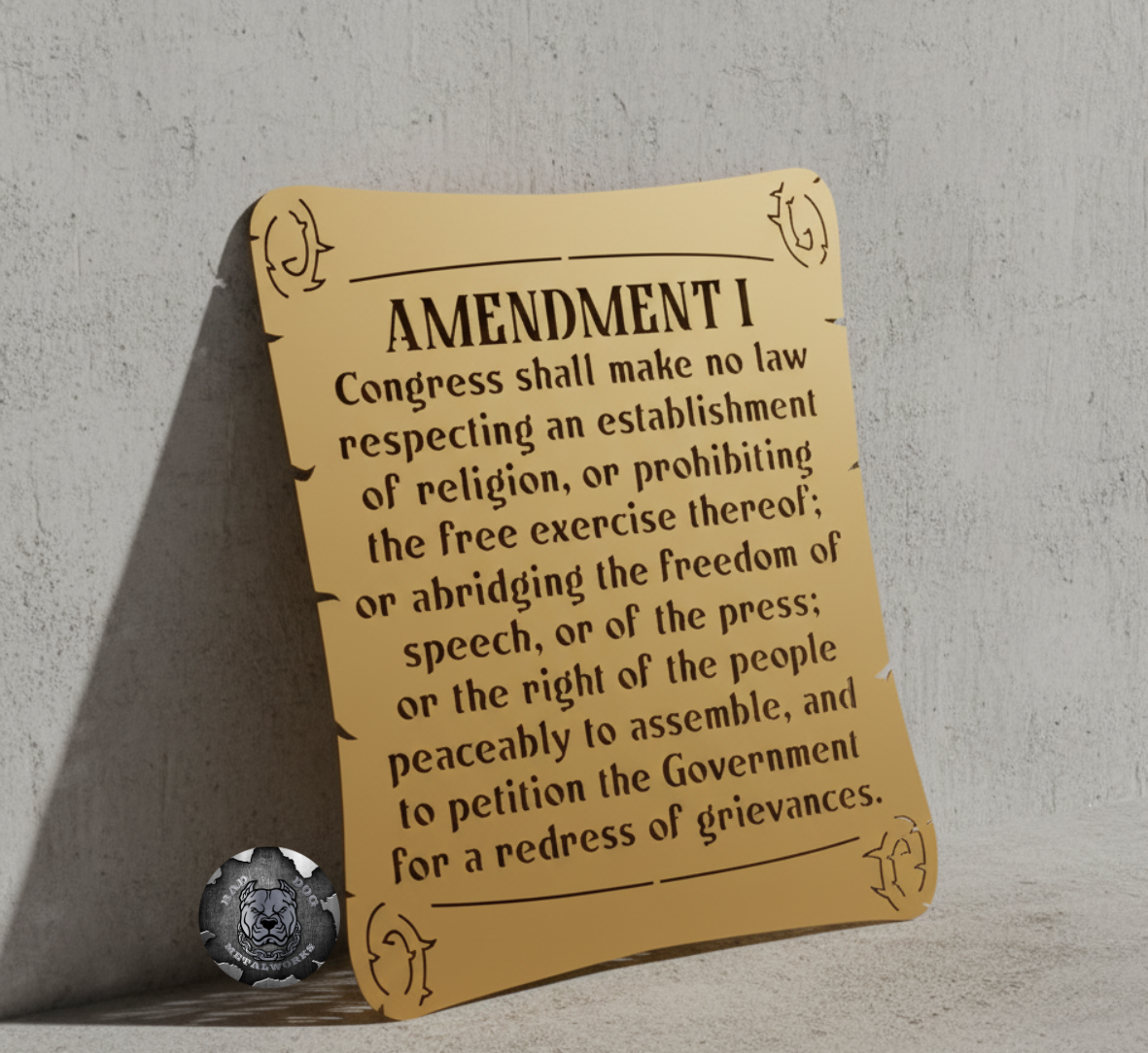 First Amendment Scroll