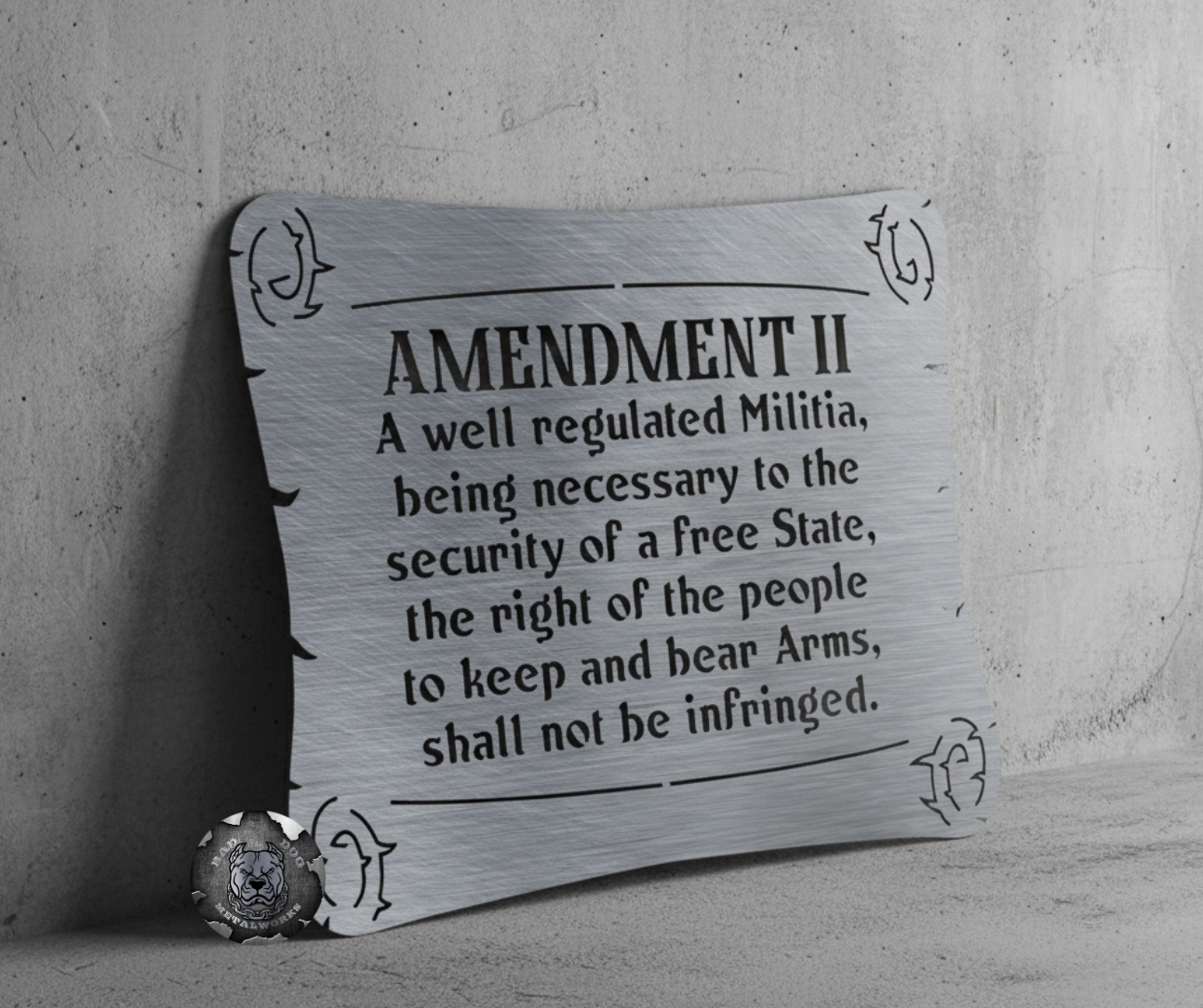 Second Amendment Scroll