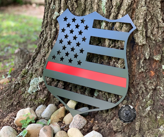 Badge Flag Thin Blue Line/Thin Red Line
