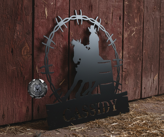 Barrel Racer Monogram
