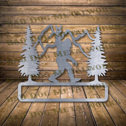 Bigfoot Welcome Plaque - Dxf and Svg