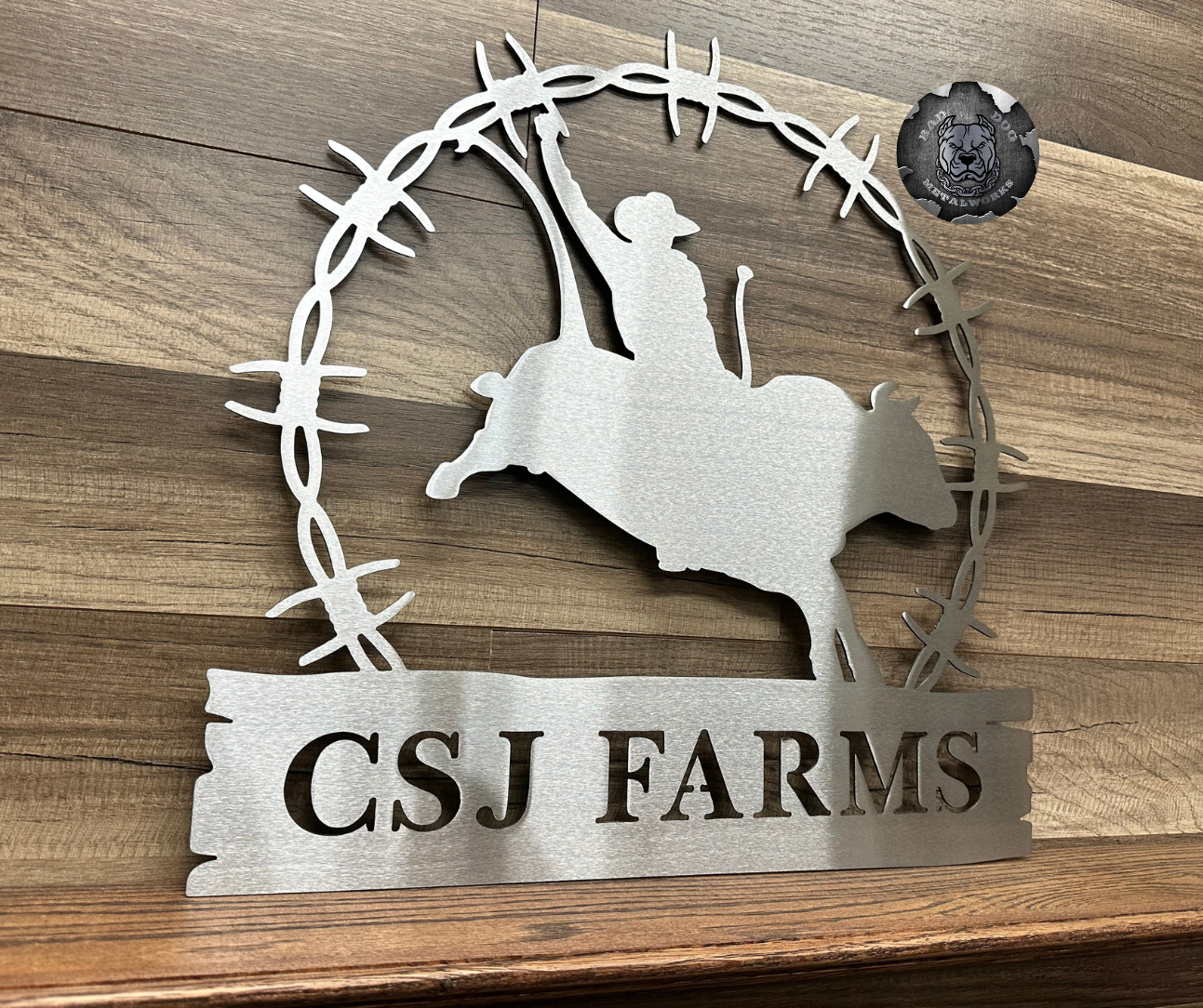 Rodeo Bull Rider Monogram
