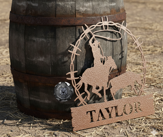 Bull Roping Rodeo Monogram