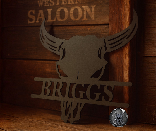 Bull Skull Monogram