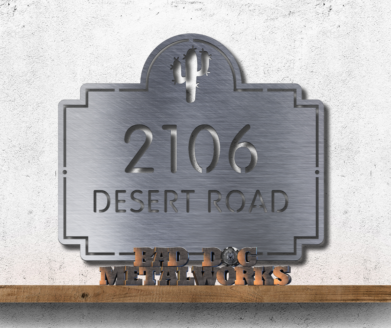 Cactus Address Plaque