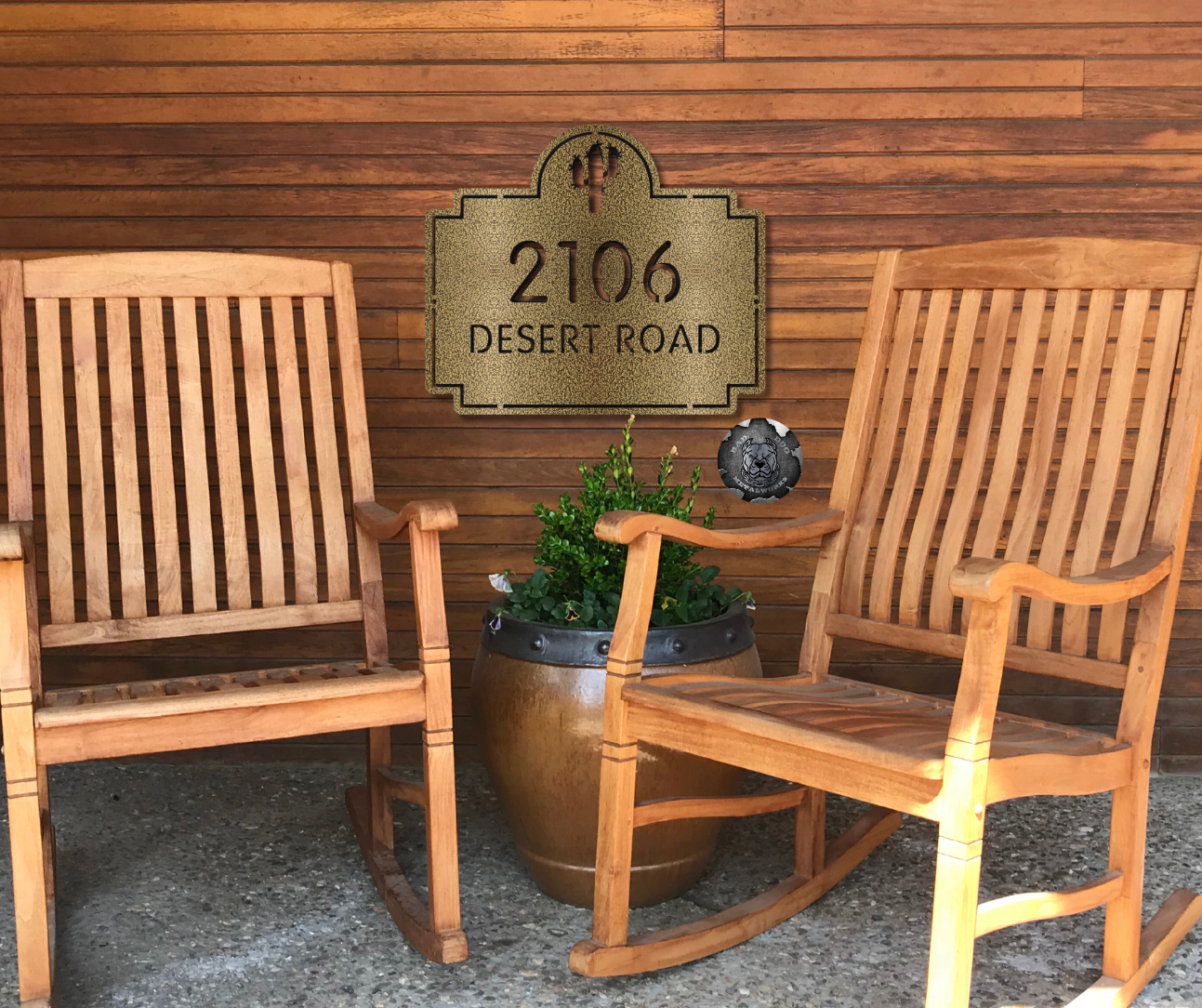 Cactus Address Plaque