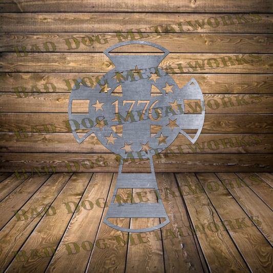 1776 Betsy Ross Celtic Cross - Dxf and Svg