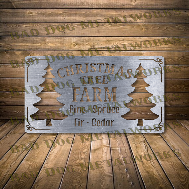 Christmas Tree Farm - Dxf and Svg