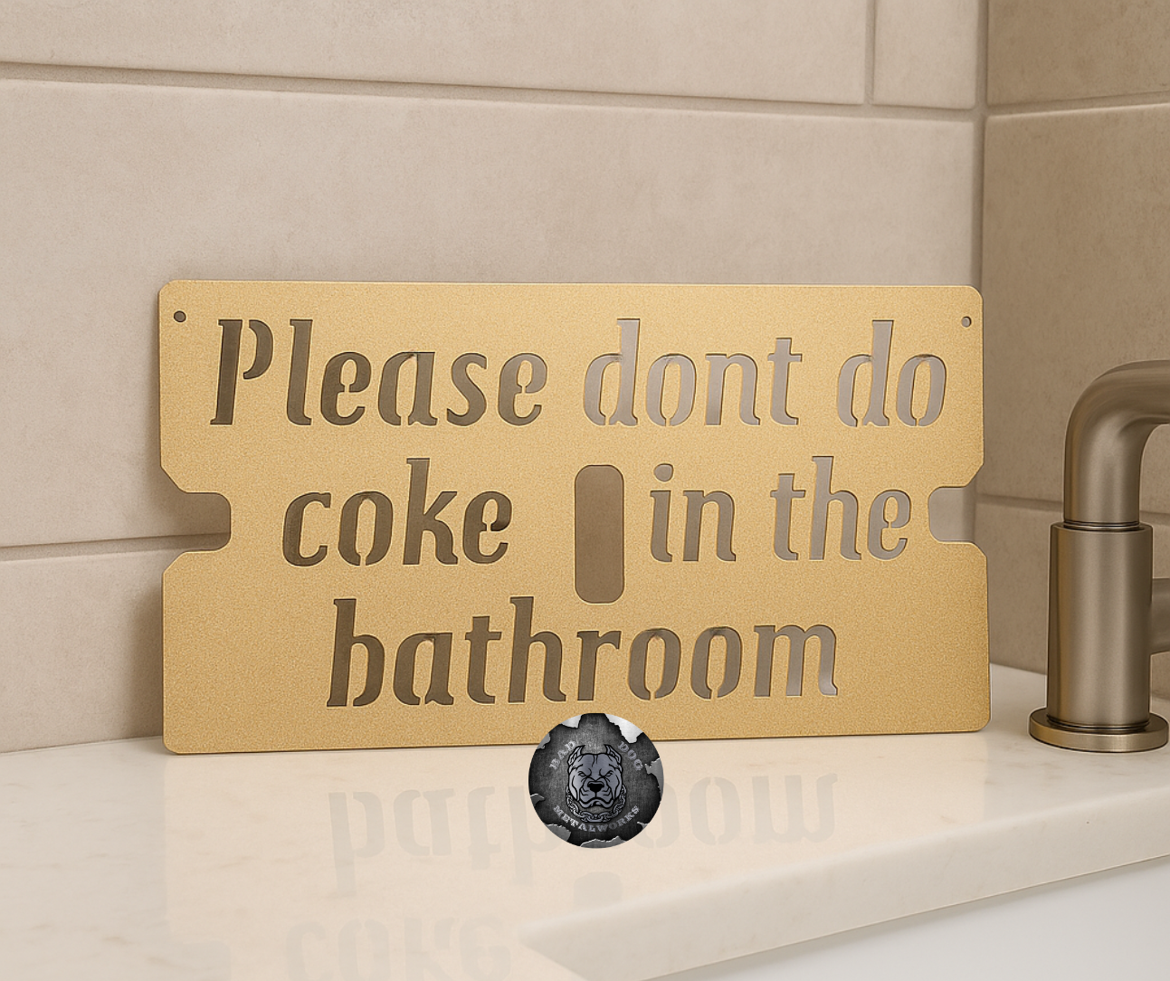 Please Don't Do Coke in the Bathroom Razor