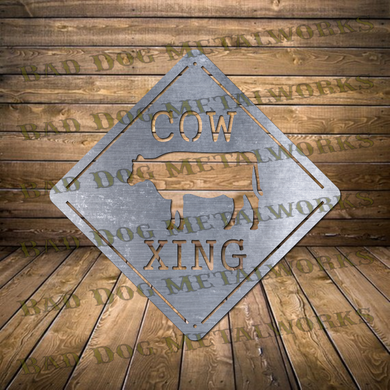 Cow Xing - Dxf and Svg