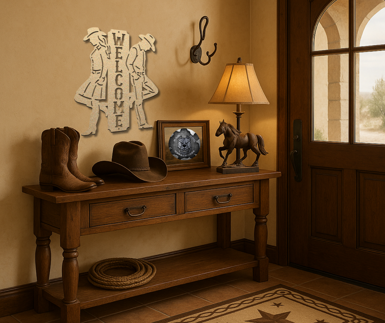 Cowgirl and Cowboy Welcome