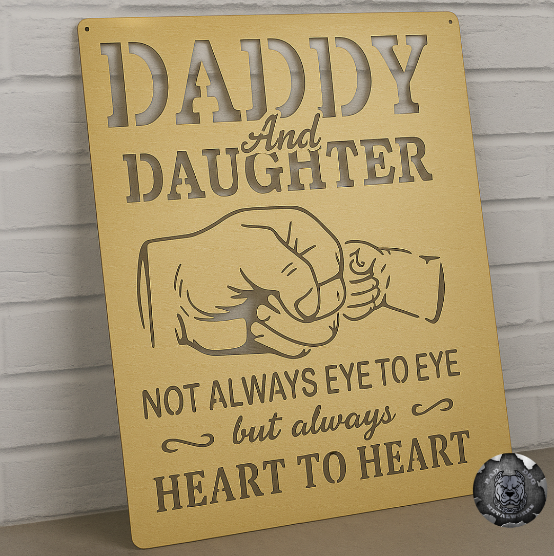 Daddy and Daughter, Not Always Eye to Eye, But Always Heart to Heart