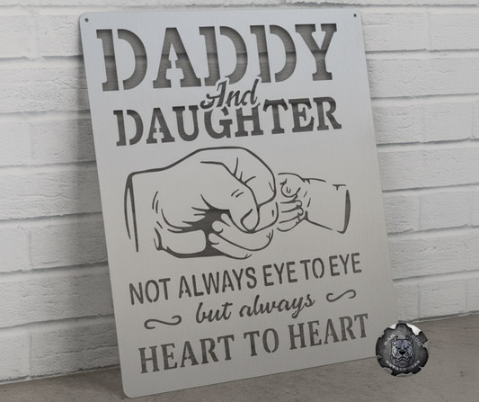 Daddy and Daughter, Not Always Eye to Eye, But Always Heart to Heart