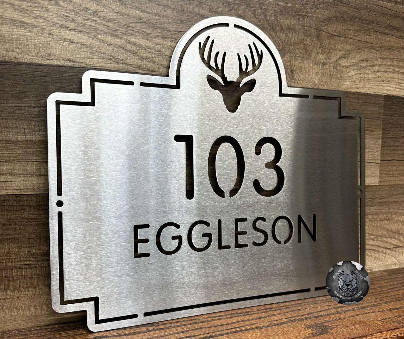Deer Address Plaque