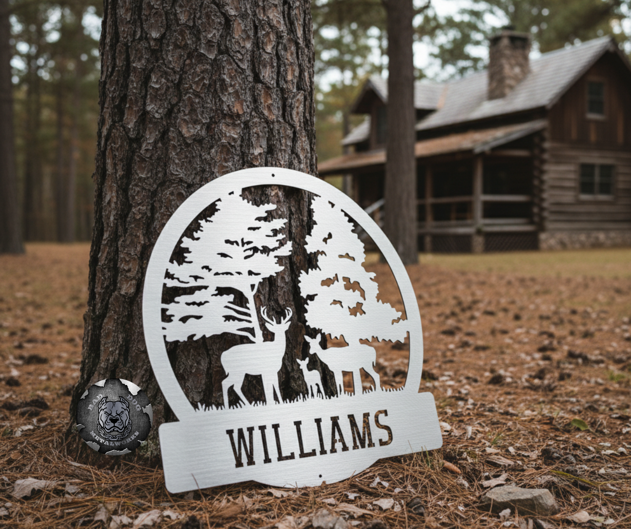Deer Family Monogram