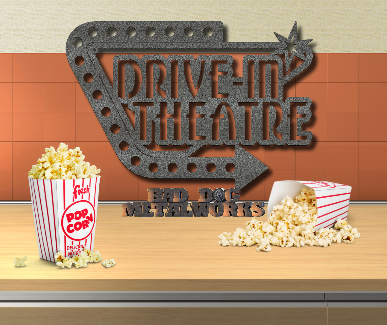 Retro Drive-In Theatre Sign