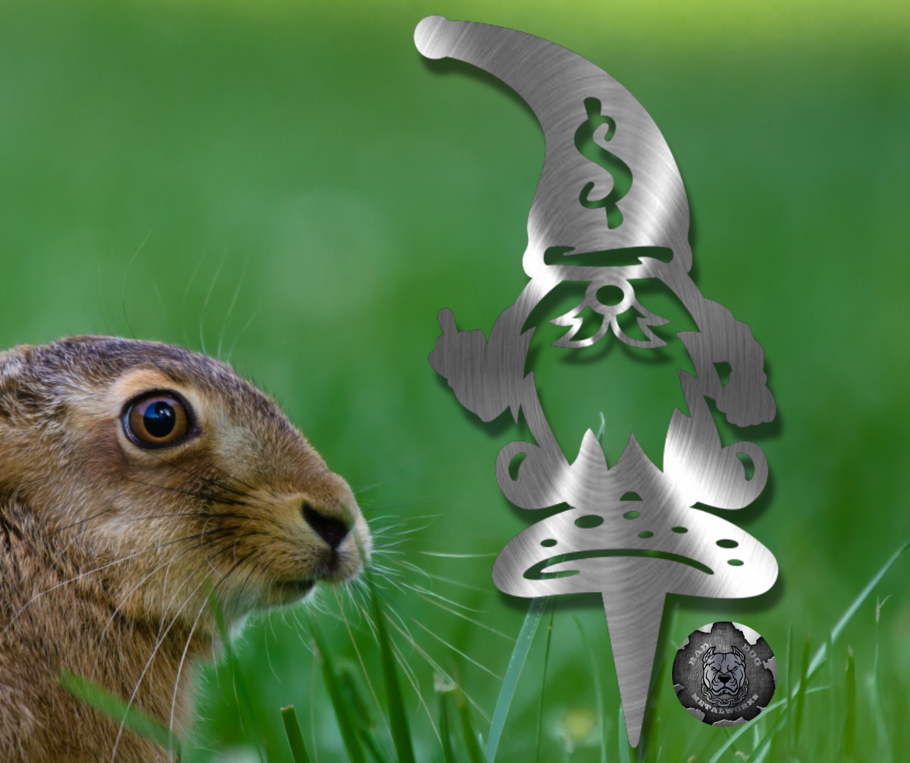 FU Money Gnome Garden Stake