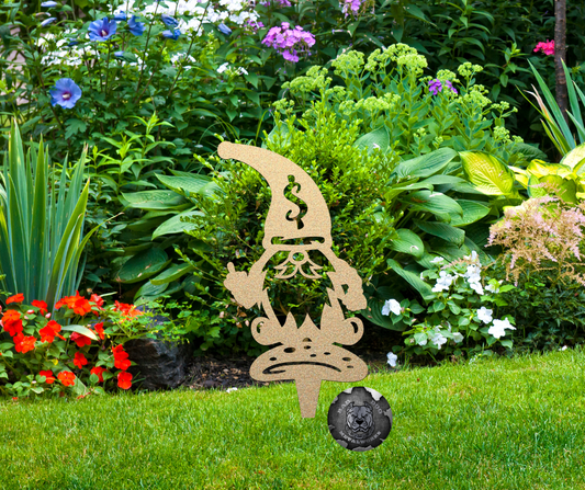 FU Money Gnome Garden Stake