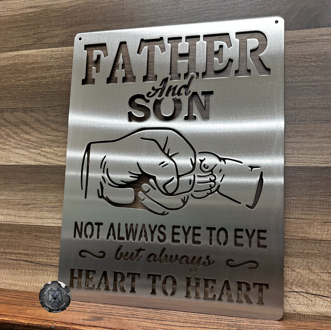 Father and Son, Not Always Eye to Eye, But Always Heart to Heart