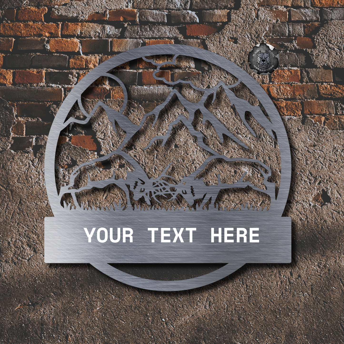 Fighting Elk Monogram