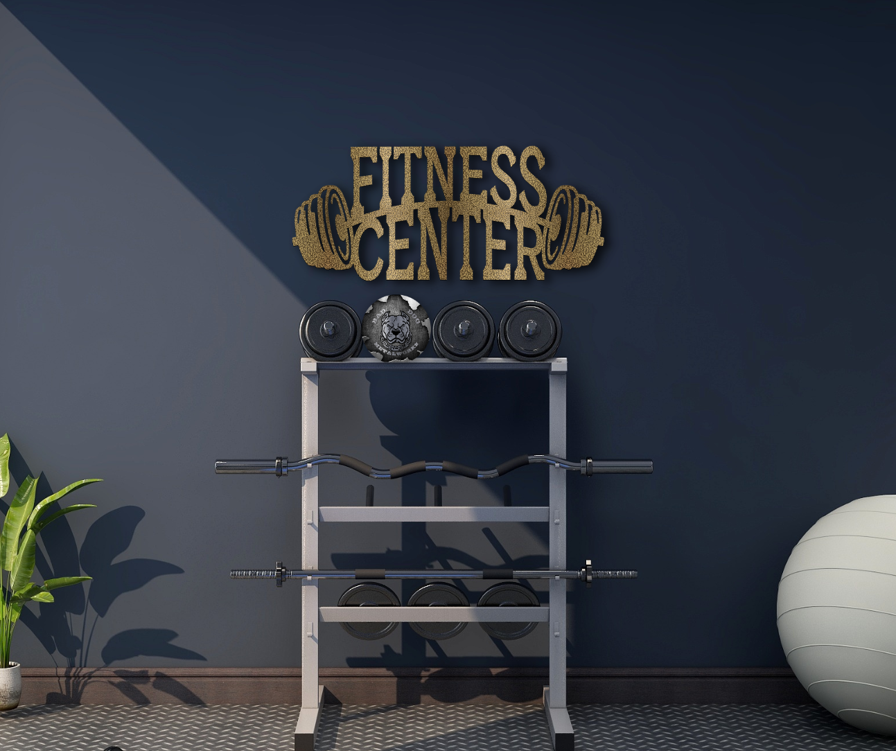 Fitness Center Barbell