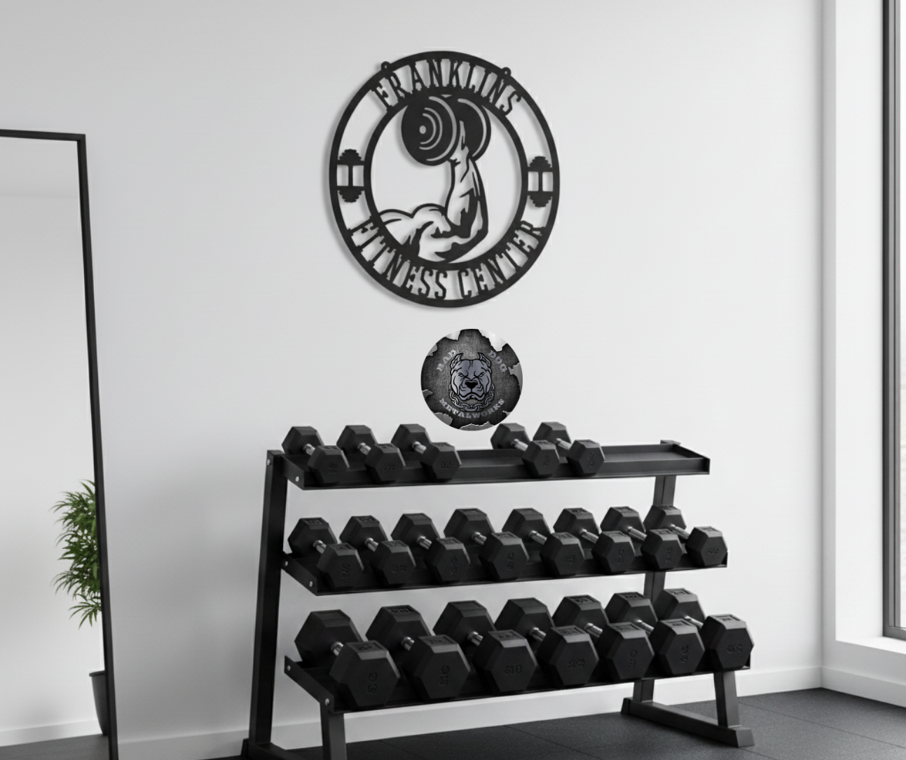 Personalized Fitness Center Monogram