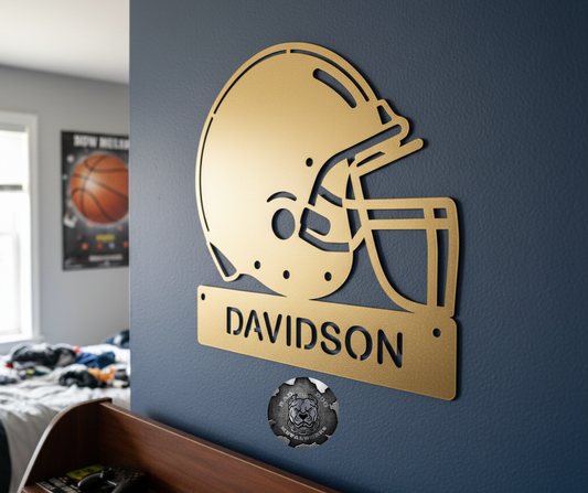 Football Helmet Monogram