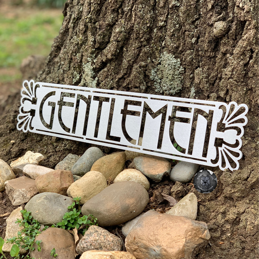 Art Deco Ladies or Gentlemen Bathroom Plaque