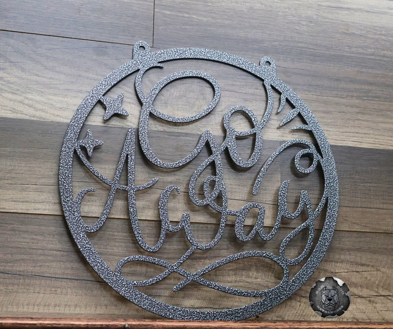 Go Away Metal Garden Flag