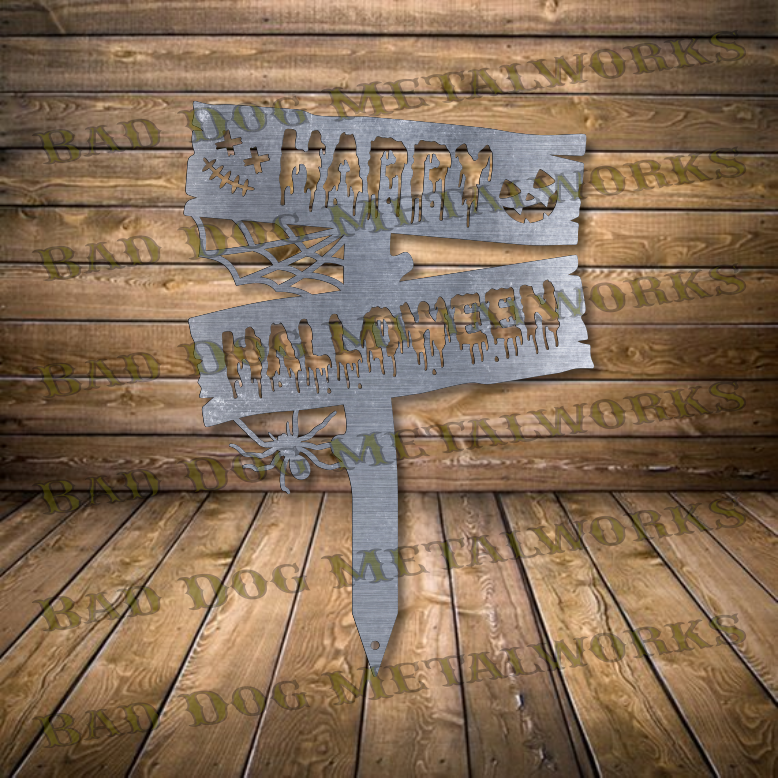 Happy Halloween Stake - Dxf and Svg