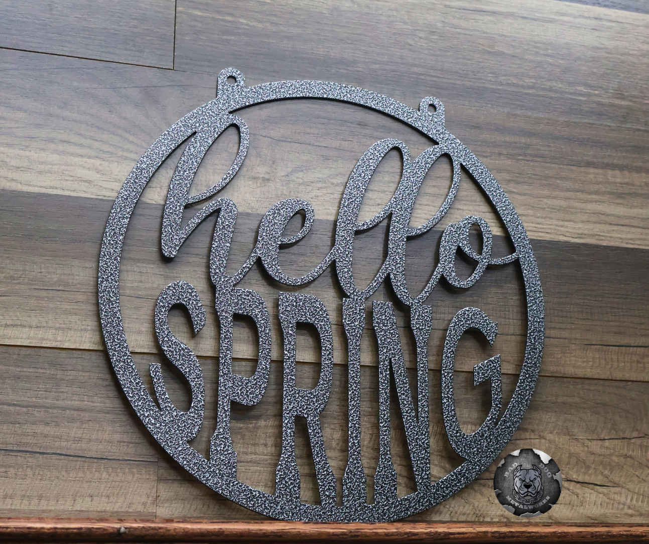 Hello Spring Metal Garden Flag
